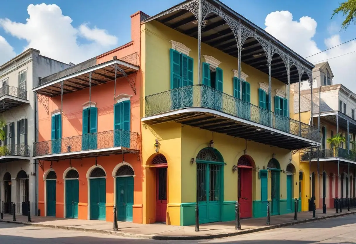 Banktjänster och öppettider i New Orleans illustration