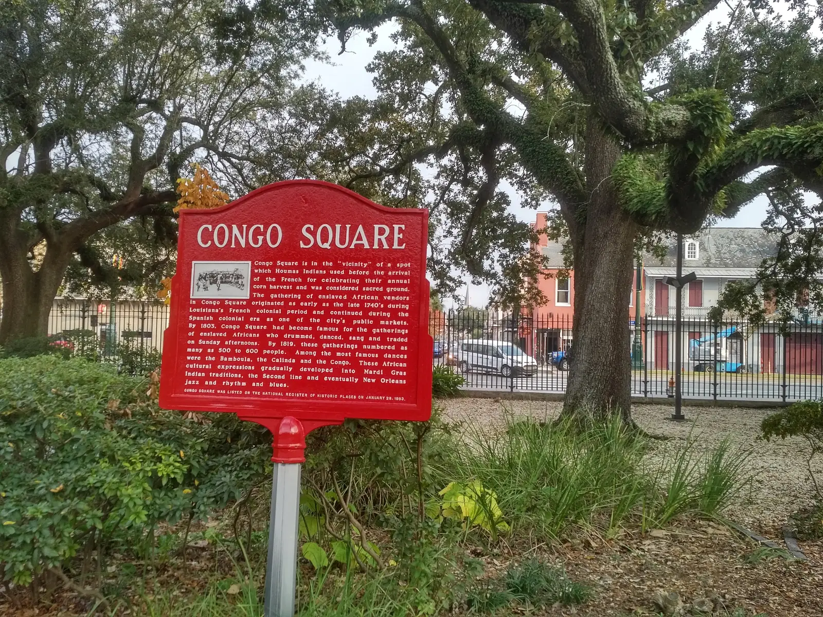 Congo Square i New Orleans, en central plats i stadens afroamerikanska kulturhistoria