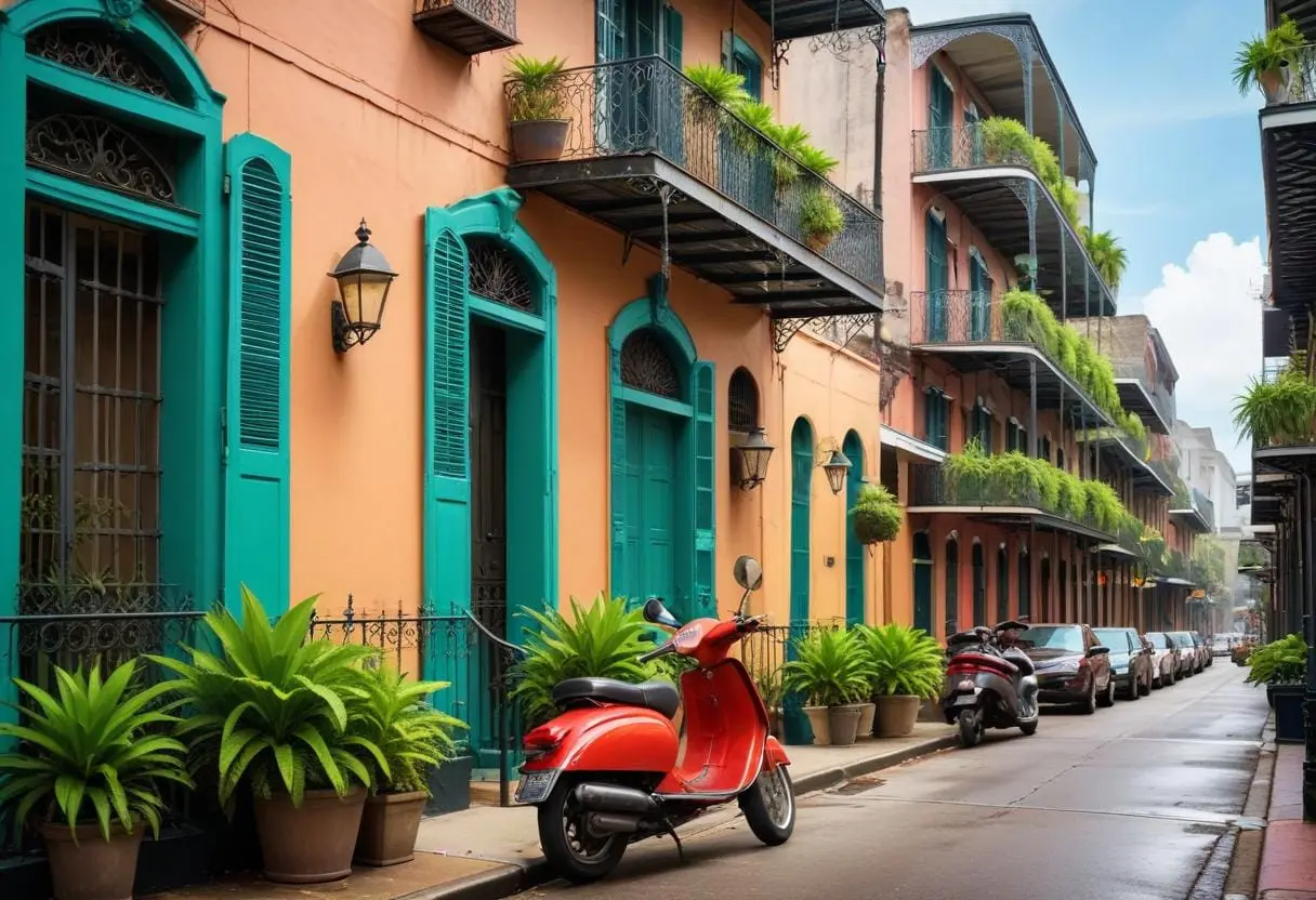 Upptäck New Orleans med stil illustration