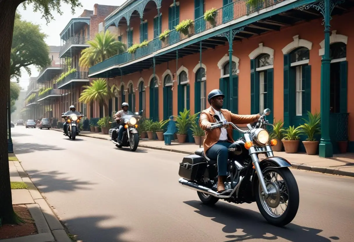 Hyra motorcykel i New Orleans – så gör du! illustration