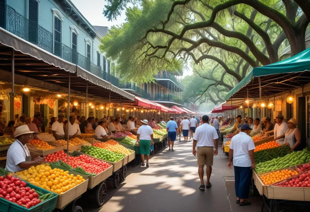 Upptäck de bästa marknaderna i New Orleans! illustration