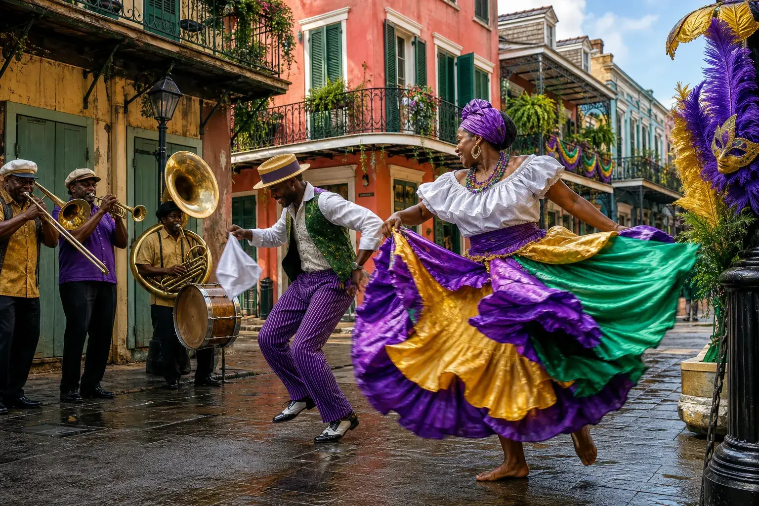 Upptäck traditionell dans i New Orleans! illustration